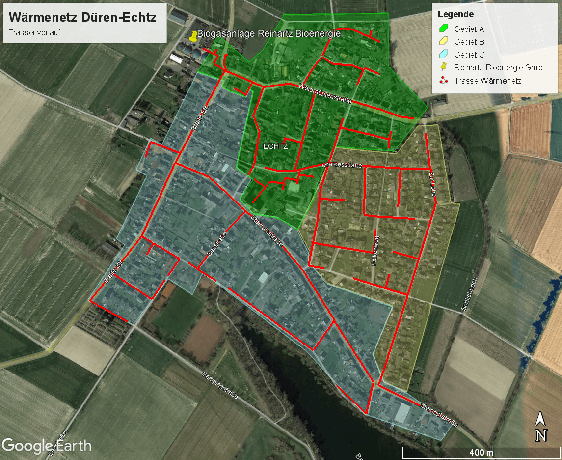 Mögliches Wärmenetz Echtz