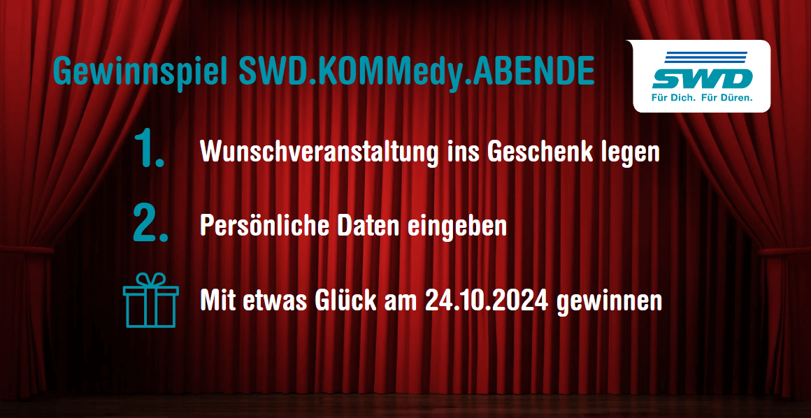 SWD KOMMedy Abende Gewinnspiel